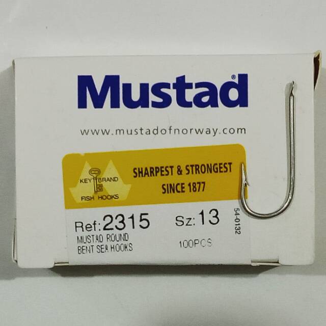 Kail Pancing Mustad 2315 no 13 Cap Kunci