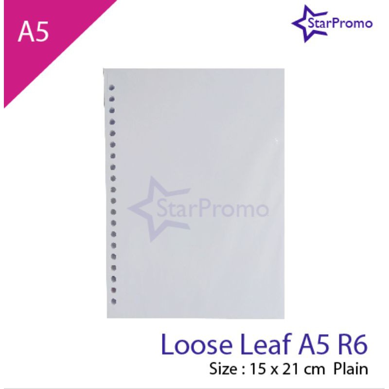 

Loose Leaf Isi Binder A5 Ring 20 Plain Grid Dot