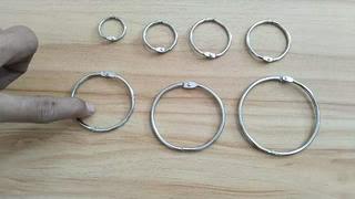 Jual Ring Binder Buka Tutup Lengkap Ukuran Ring Bulat Nikel Buat Tas Buku Sampel Ring Gantungan