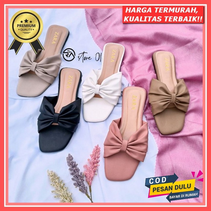 Sendal Teplek Wanita Kekinian Sandal Wanita Import Flat Sendal Teplak Selop Remaja Dewasa Import Mur