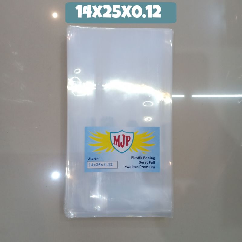 0Plastik PP Bening MJP Tebal 012  Uk 14x25 14x30