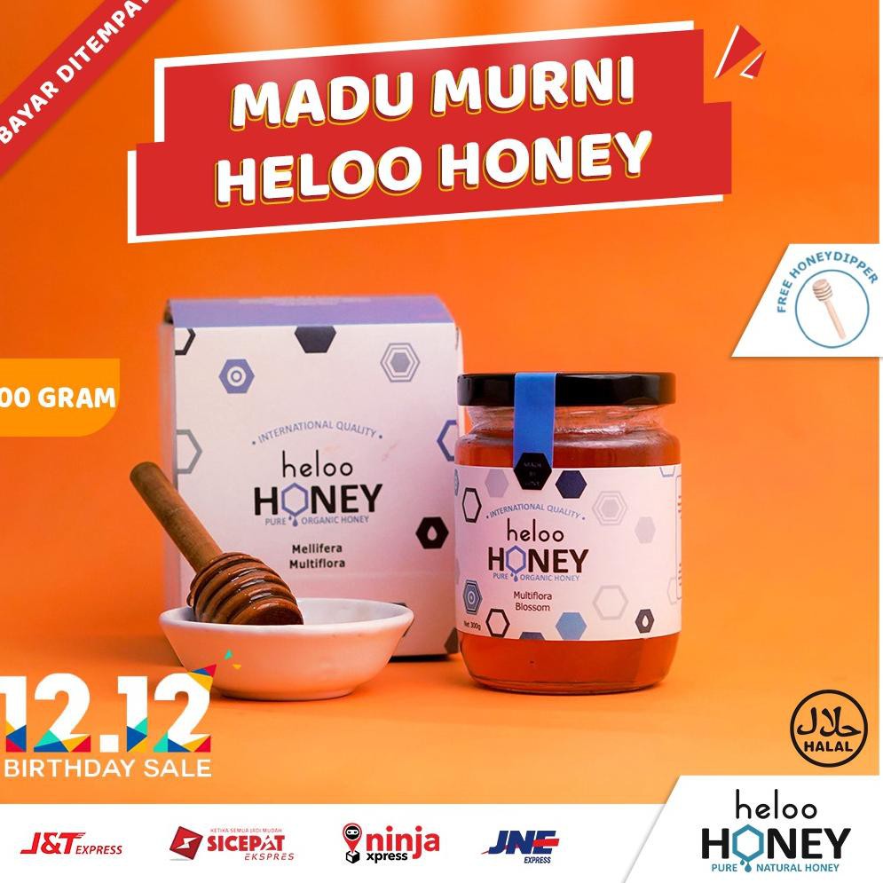 

Anek4,,12.12 MADU MURNI ASLI MADU HERBAL RANDU RAW HONEY OBAT HERBAL HELOO HONEY 300ML MULTIFLORA M2