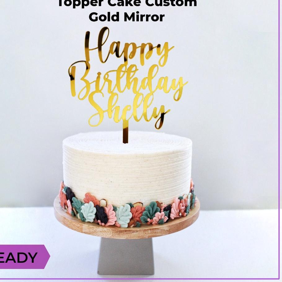 

Topper Cake Custom/Topper Cake Gold Mirror/Topper Cake Custom Mewah 케