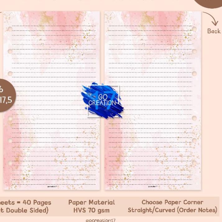 

Promo - Isi Binder Garis / Refill Binder A6 Motif Series ✓