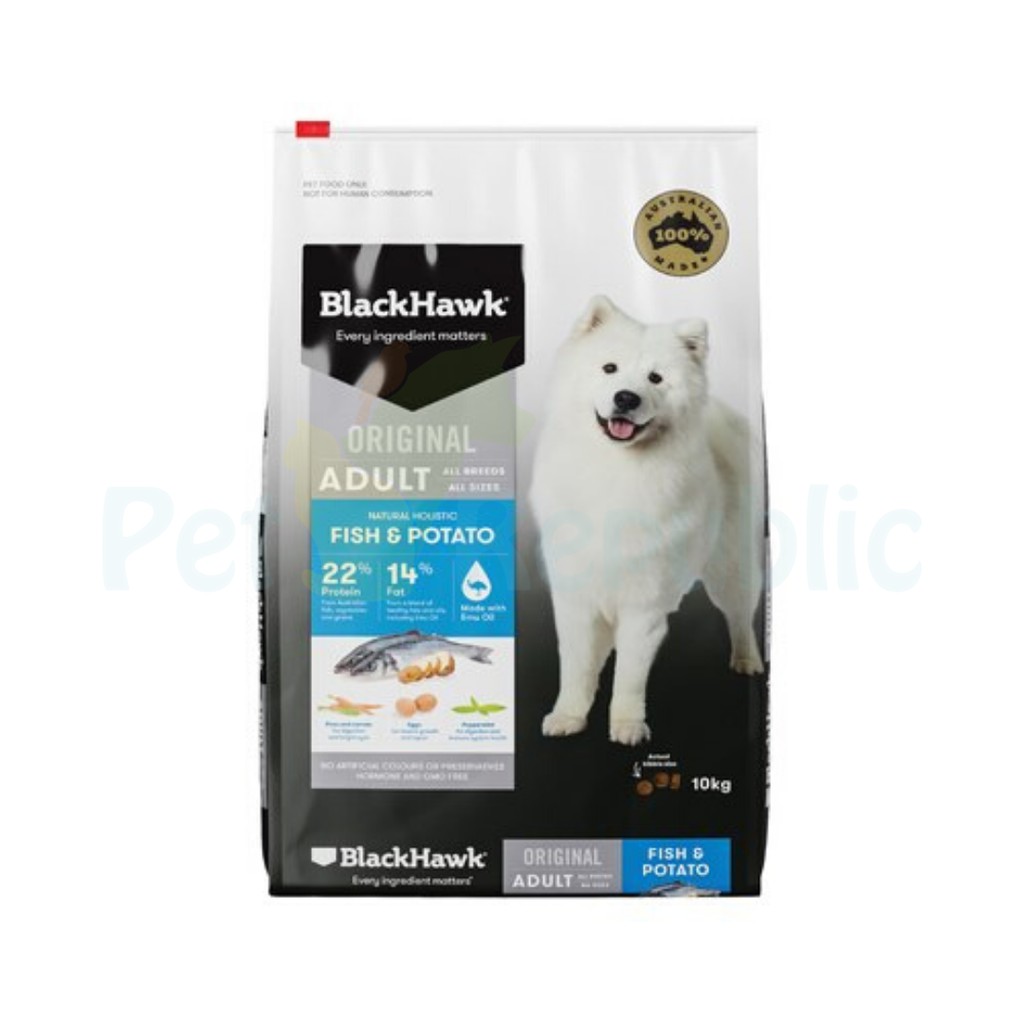 

BLACKHAWK Makanan Anjing Original Dog Fish and Potato 10kg