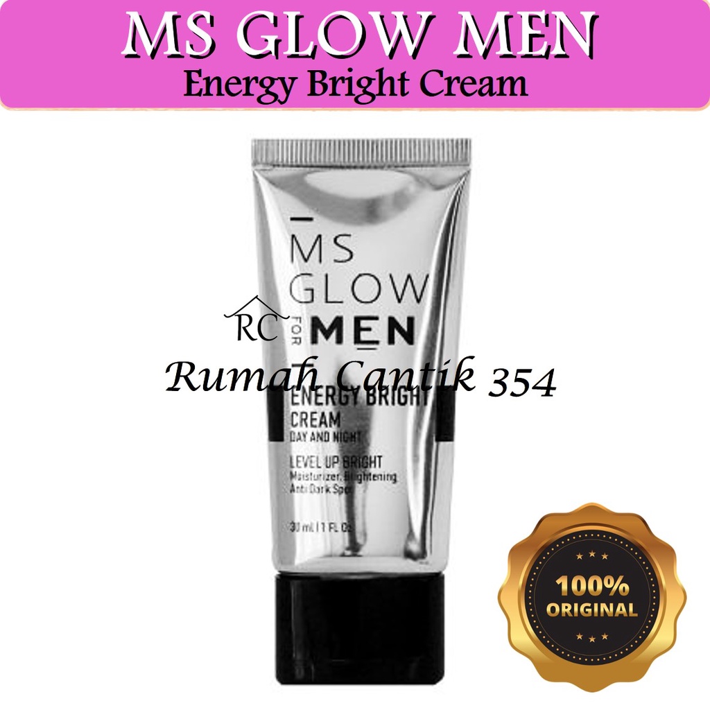 MS Glow Energy Bright Cream Rumah Cantik 354 Krim Siang Malam Mencerahkan Dan Menjaga Kulit Wajah