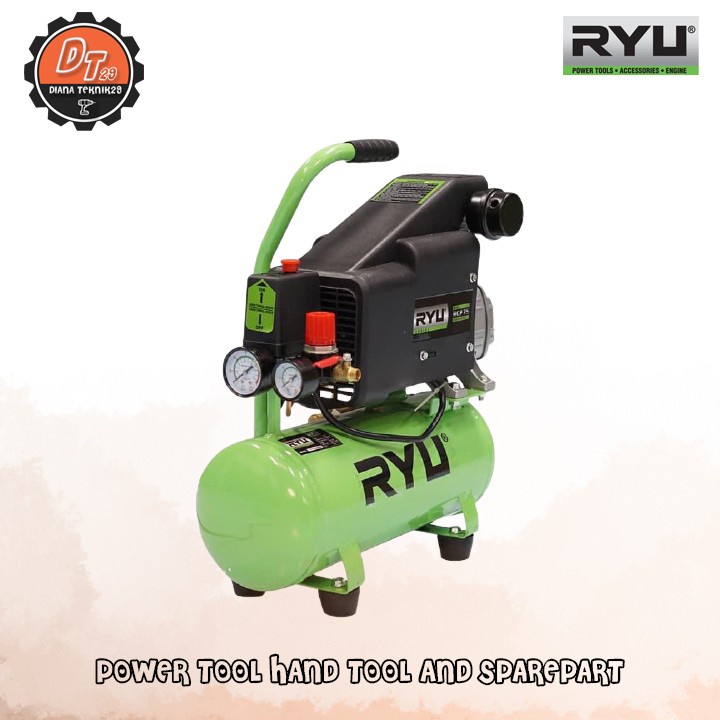 RYU COMPRESSOR 10 LITER 0.75 HP - MOTOR PENGGERAK - KOMPRESOR LISTRIK