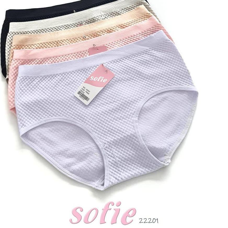 CELANA DALAM WANITA CD CEWEK JUMBO FREESIZE FIT TO XXL, CD RAJUT BABAT SOFIE 22201