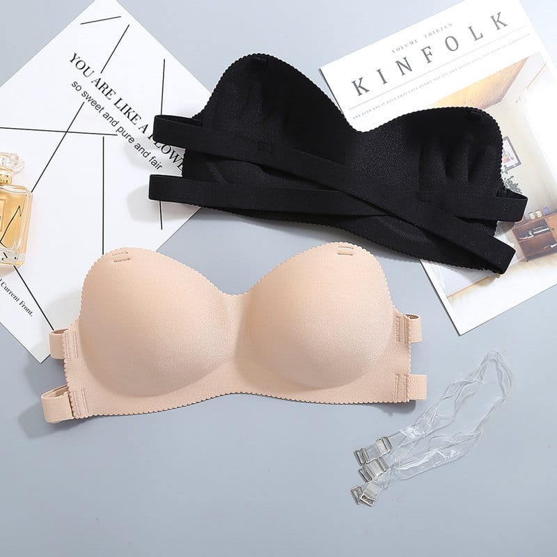 ♥TMALL88♥ Bra Kemben Wanita FREE tali transparan / Bra Kemben Import