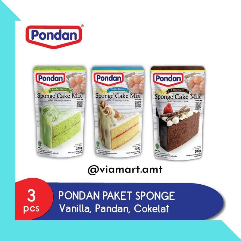 

Pondan Sponge Cake 200gr