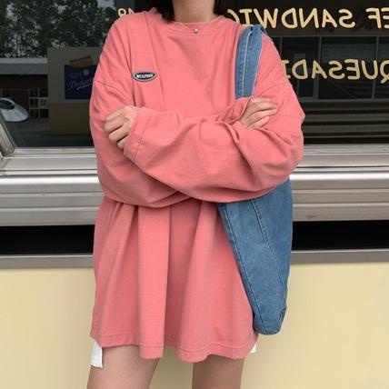 Kaos T Shirt Play Cdg Salur Tangan Panjang Korean Overiszed Tee SaleR28C