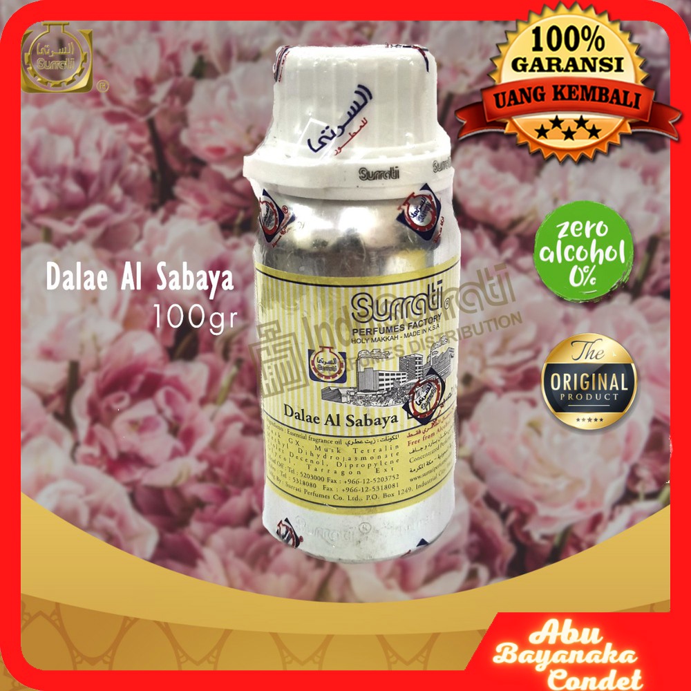 Parfum DALAE AL SABAYA 100gr | Parfum Surrati | Bibit Minyak Wangi NON ALKOHOL 100%