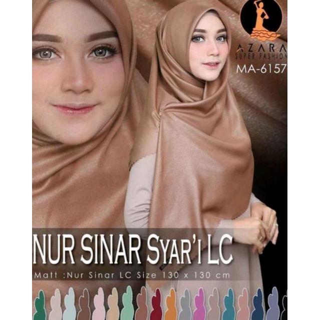 Hijab segi empat nursinar jumbo /hijab syar'i Az-Zahra