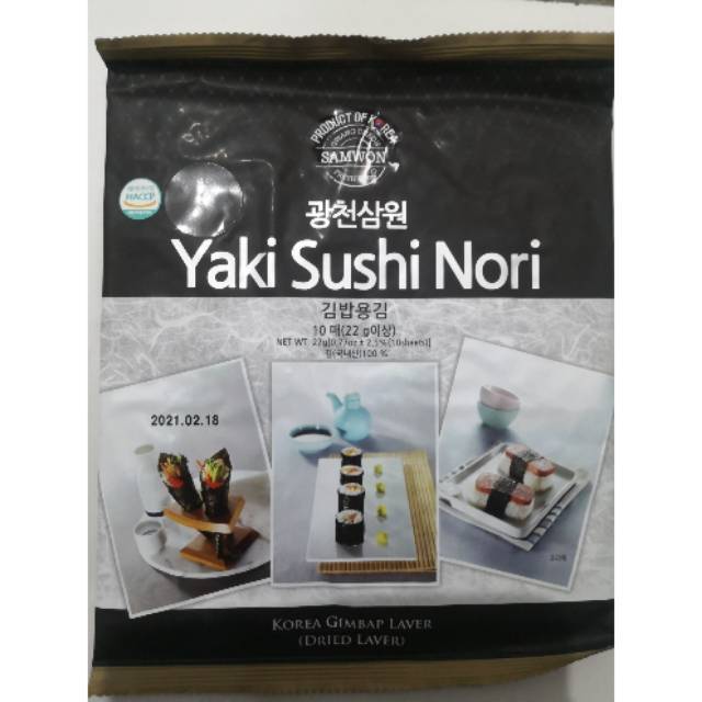 

SAMWON YAKI SUSHI NORI 22GR