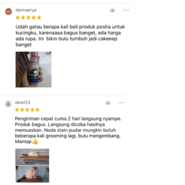 Posha_cat Face&amp;Body Cleanser Shampoo kucing 🇰🇷 | shampo kucing anti rontok dan bebas noda | repair bulu rusak