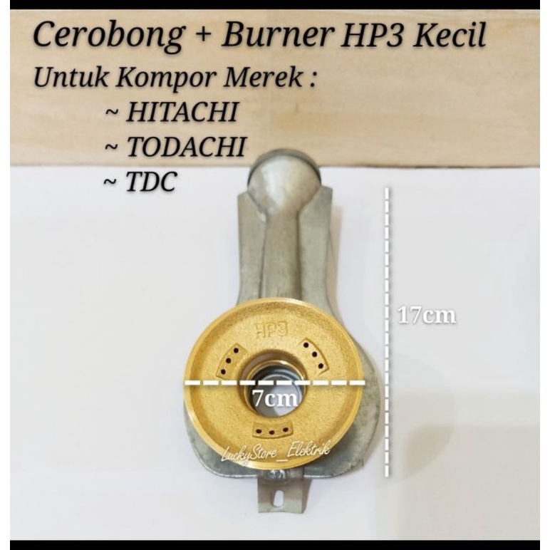 corong/cerobong kompor gas Hitachi hp3