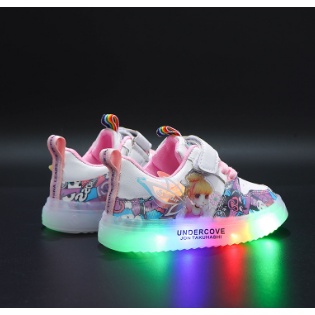 Sepatu Anak led sneaker perempuan FLY lampu nyala 5550