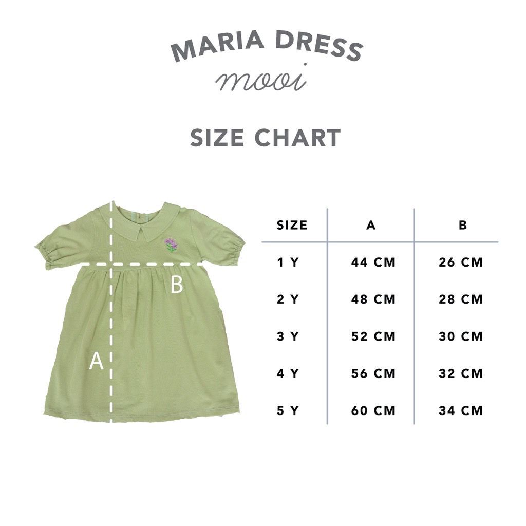 Mooi Maria Dress / Dress Anak Perempuan / Dress Bayi