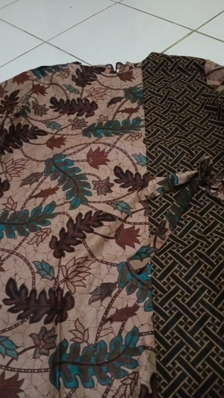 Batik Dolby Dolbi Dobby Doby Tenun Sutra Tulis Katun Atbm Baron Atasan Batik Wanita Sogan Srg308