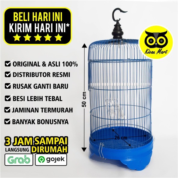 Sangkar Burung Pleci Besi Import Kandang Ciblek Kolibri Konin