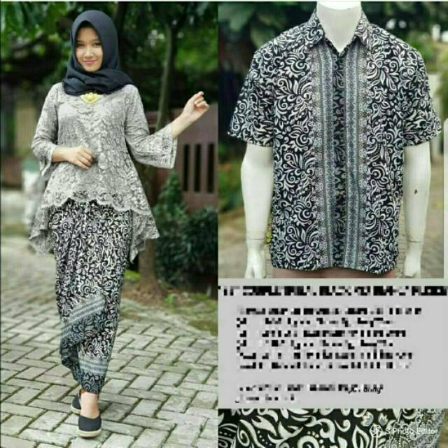 Banting Harga Couple Bianca.setelan Kebaya Brukat Batik Couple (6warna) jyWA9mUQ9gAkx