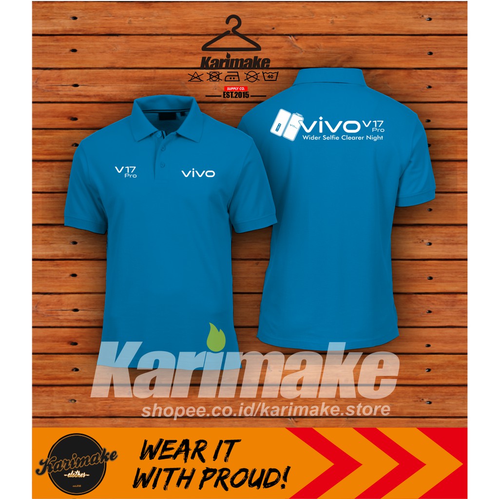  Polo  Shirt Kaos Polo Vivo  V17 V1 Kaos  Handphone Karimake 