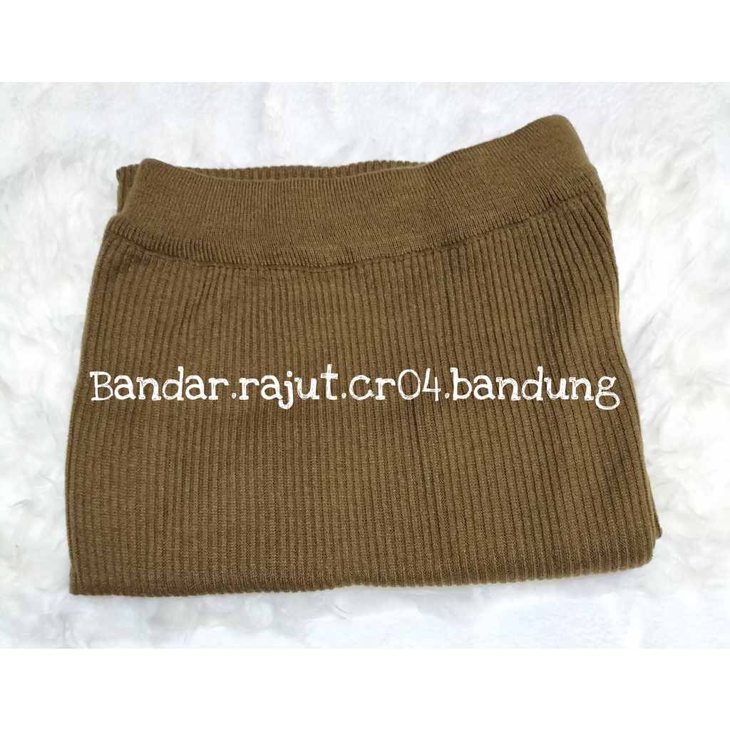 ROK RAJUT SPAN/ROK SPAN KNITED BRANDED 12 GATE.-Bronze rok