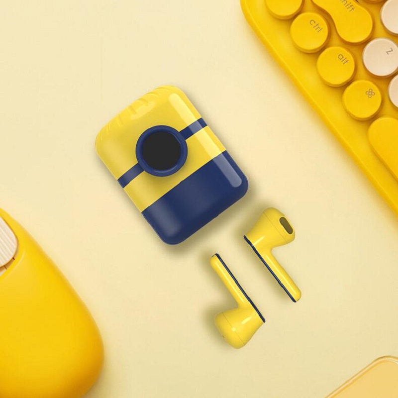 GROTIC Mi22 Headset Bluetooth Earphone TWS Karakter Earbuds True Wireless Stereo Touch Sensor LED Display-6