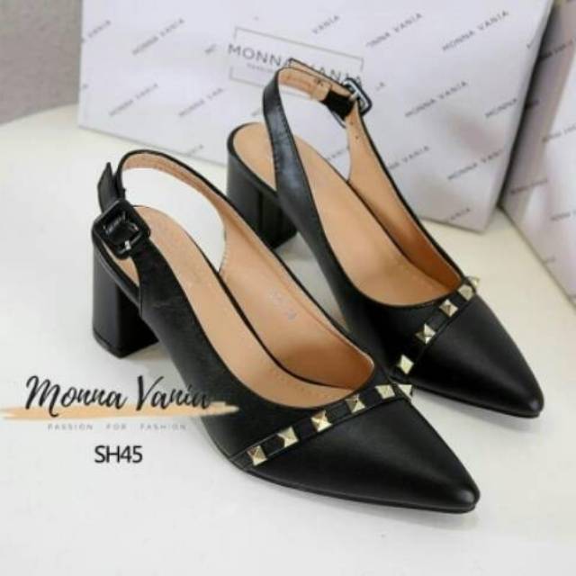 ABBUSHOES Hs 112 pantofel stut 7cm wanita