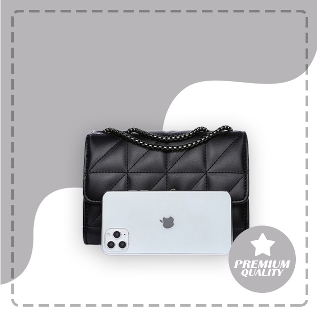 [HONYAN] Tas Selempang Wanita Import Kekinian Branded Hitam Elegant Terbaru Tas Pesta Undangan Konda