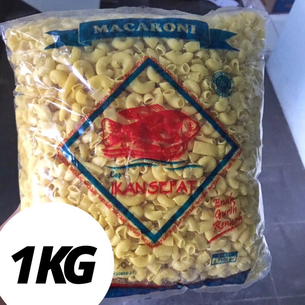 MAKARONI BANTET MURAH / MAKRONI MURAH / MAKARONI MENTAH /  MAKRONI BANTAT KUNING SEPAT 1 KG