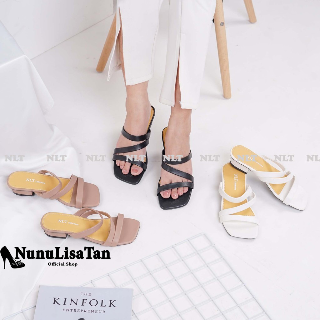 NunuLisaTan SILKY - Terbaru Termurah High Heels Korea TALI SILKY