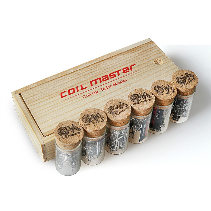 Coil Master Pre Build Flat Twisted Coil 6 JAR 60 PCS ( Vaporizer )