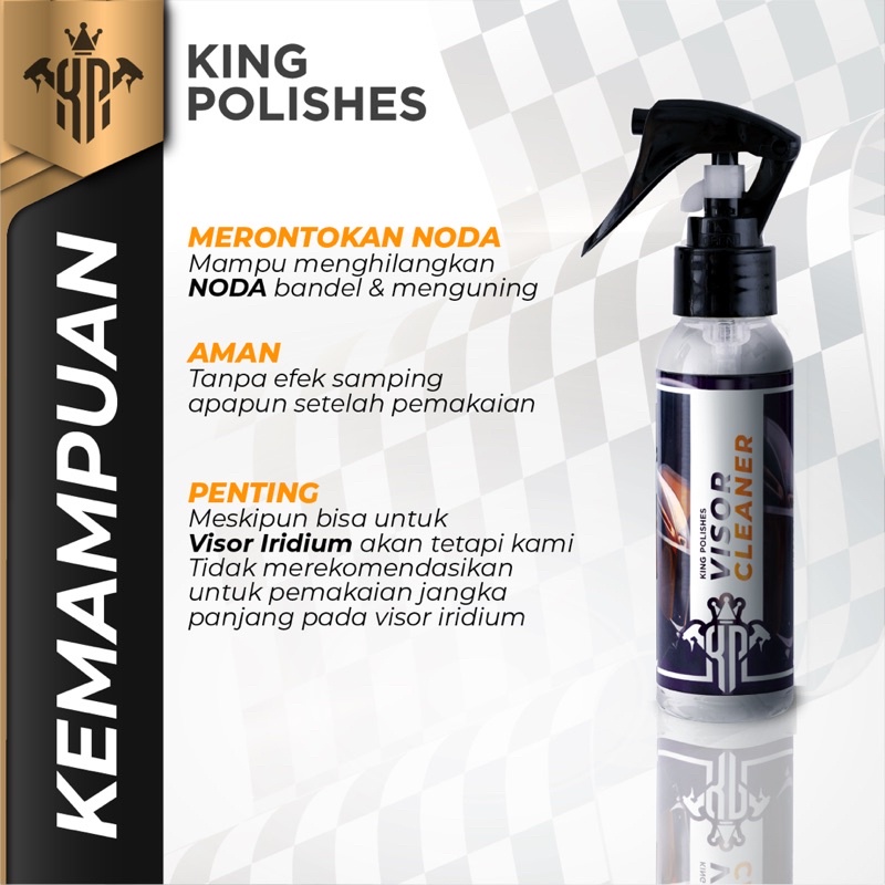 KING POLISHES Visor Cleaner Pembersih Visor Helm