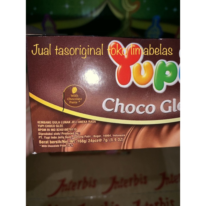 

54eh Permen Yupi Choco Glee Isi 24 Sachet 60Jh