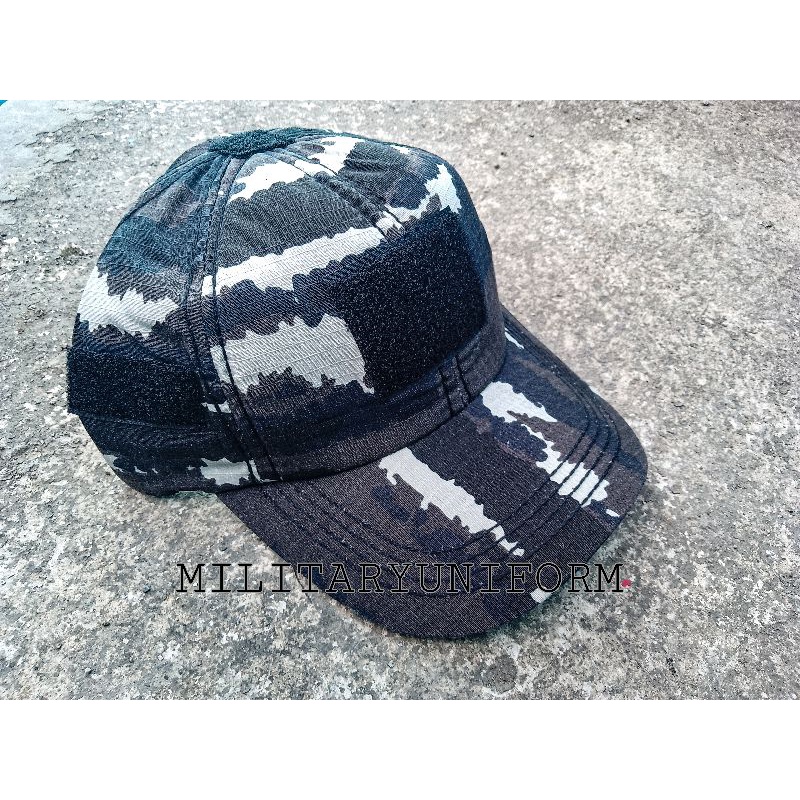 topi tactikal TNI AL velcro