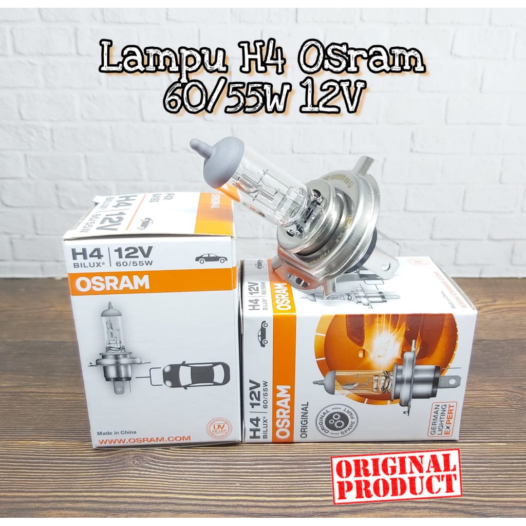 BOHLAM HALOGEN OSRAM / LAMPU OSRAM H4 60/55 100/90 12V ORIGINAL HIGH QUALITY