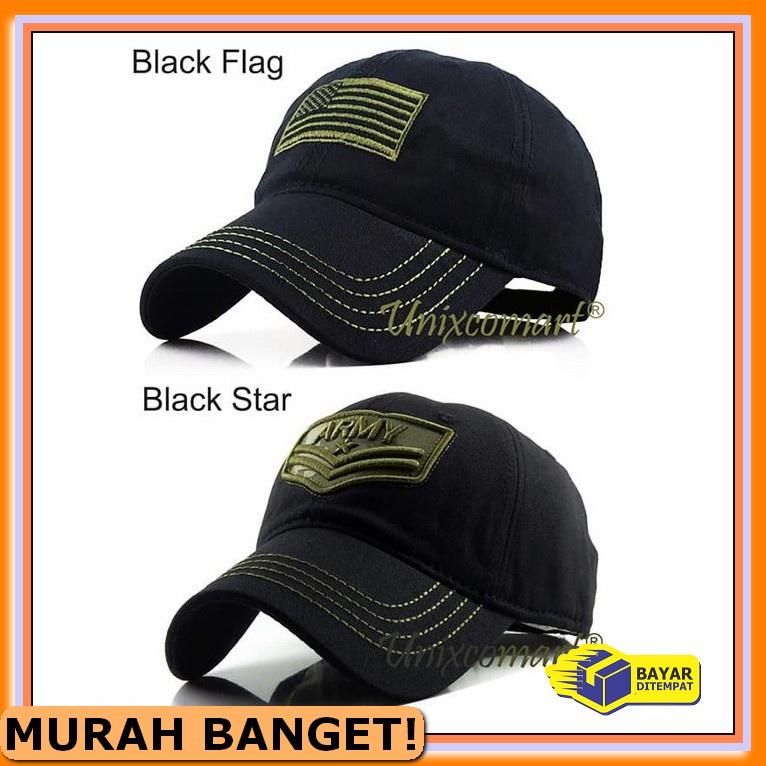 Model Copet Topi Kulit Pria Cowok Dewasa Keren Import Original Di VW256 Army Flag Or Star Topi Bas