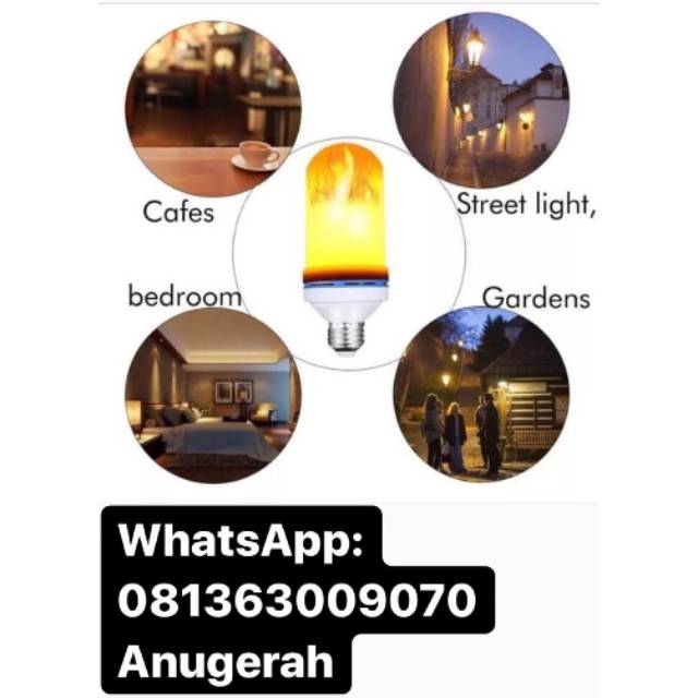 Lampu Api 9 watt