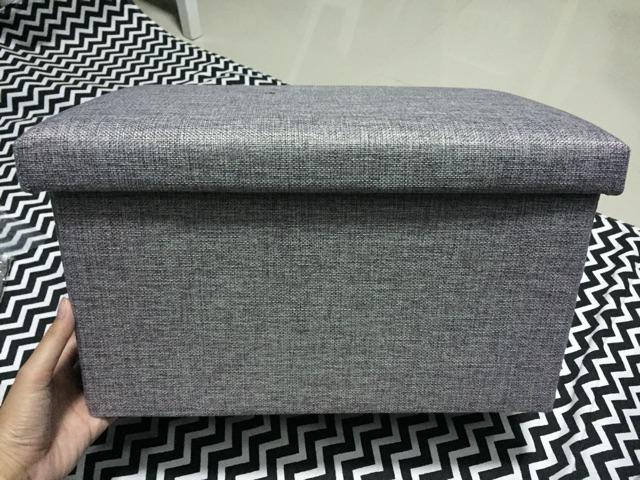 Je Storage Box Serbaguna S14 Polos Cotton / Katun Tebal Kotak Penyimpanan Barang