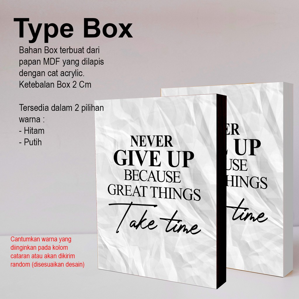 Paket Hiasan Dinding Wall Decor Pictbox Paket Typografi Kata