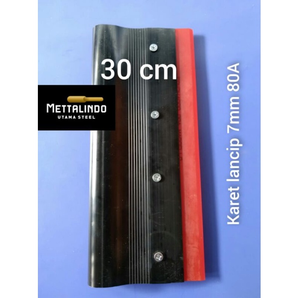 gagang rakel alumunium hitam 30 cm 30cm dan karet lancip merahcocok utk meja sablon thailand rel rel
