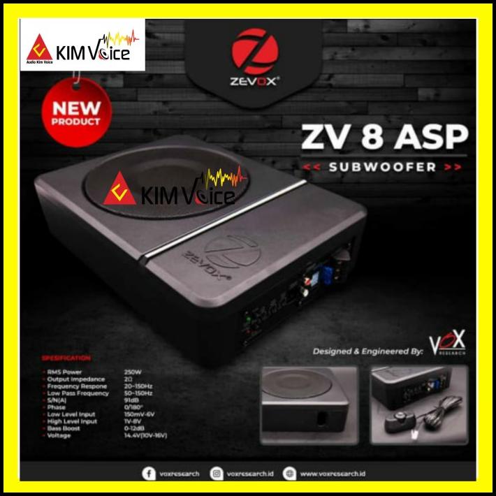 Subwoofer Kolong Aktif Zevox Zv 8 Asp By Vox Research