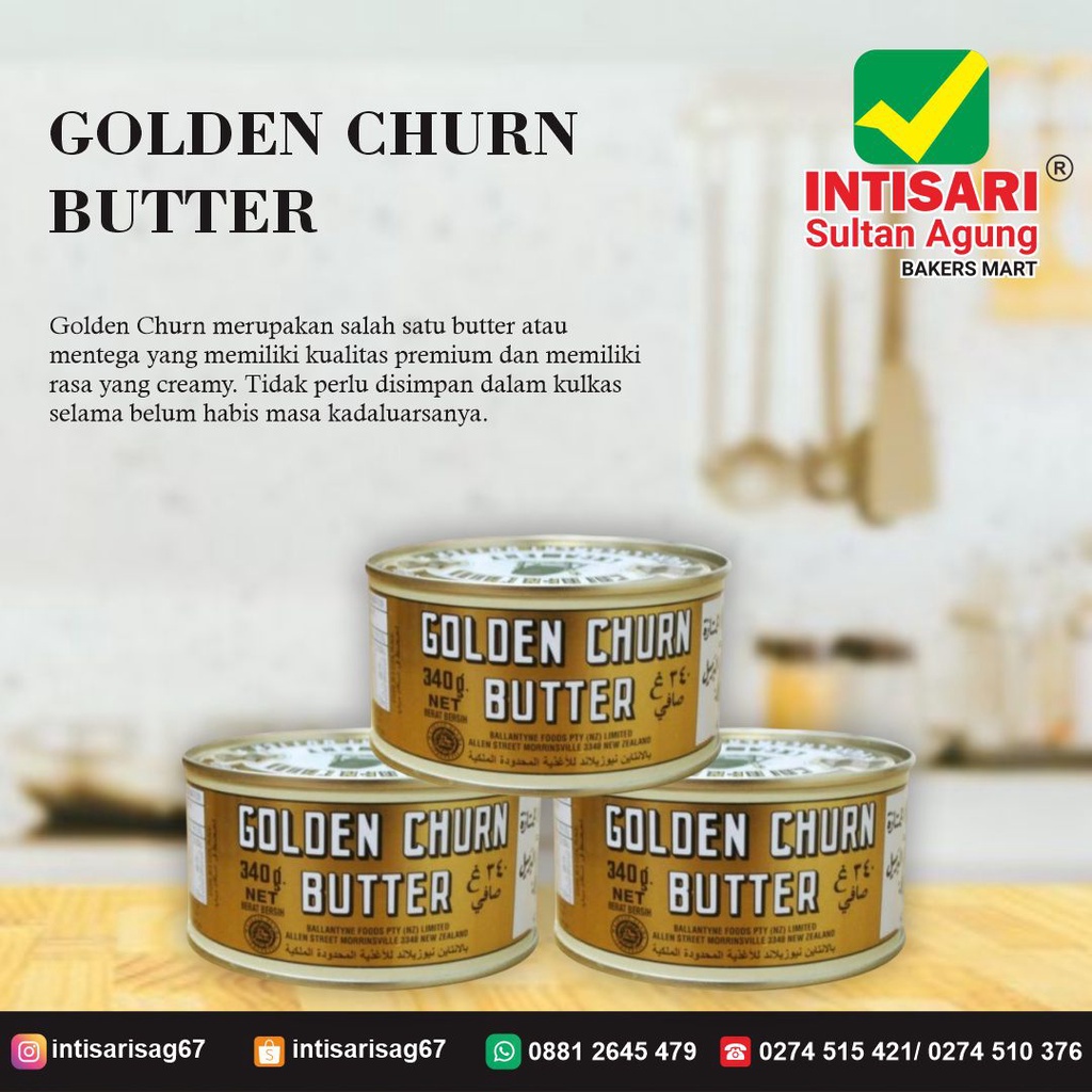 

GOLDEN CHURN BUTTER 340 GR