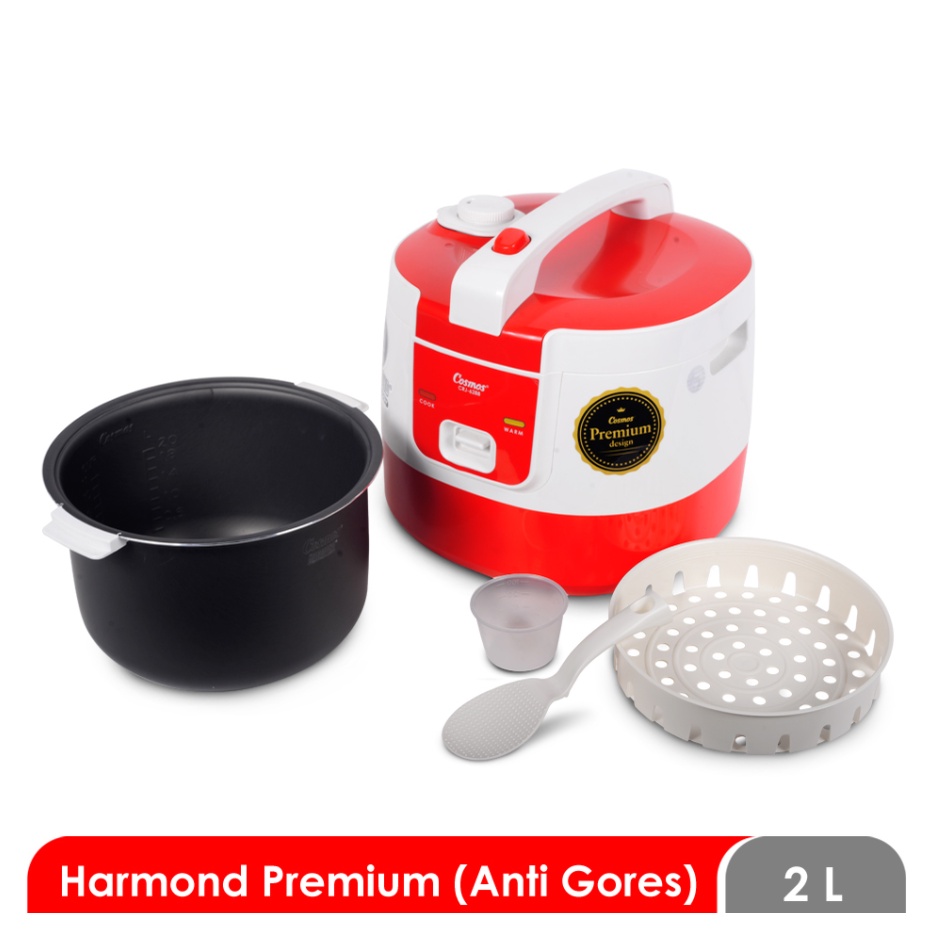 Rice Cooker Magic Com Cosmos Harmond Anti Gores 2 Liter CRJ-6288 / CRJ 6288 R G B - Merah Hijau Biru