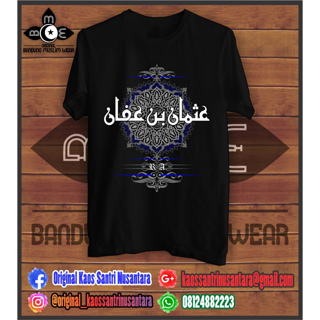 BAJU KAOS MUSLIM UTSMAN BIN AFFAN ORIGINAL BMW MERCH