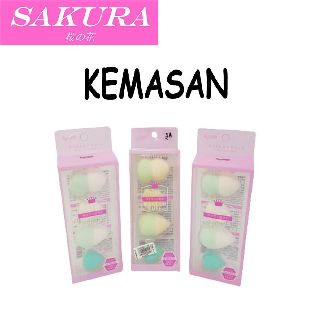 SAKURA Makeup Puff/ Beauty  Blender/ Puff Sponge 4PCS 2059