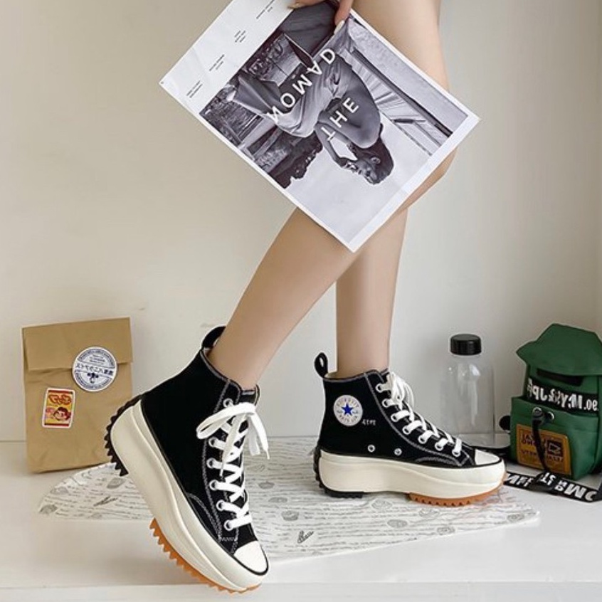 AVANCEID SIZE 36-42 1952 Sepatu Sneakers Wanita Sekolah Kerja JIMIN Putih Hitam Import