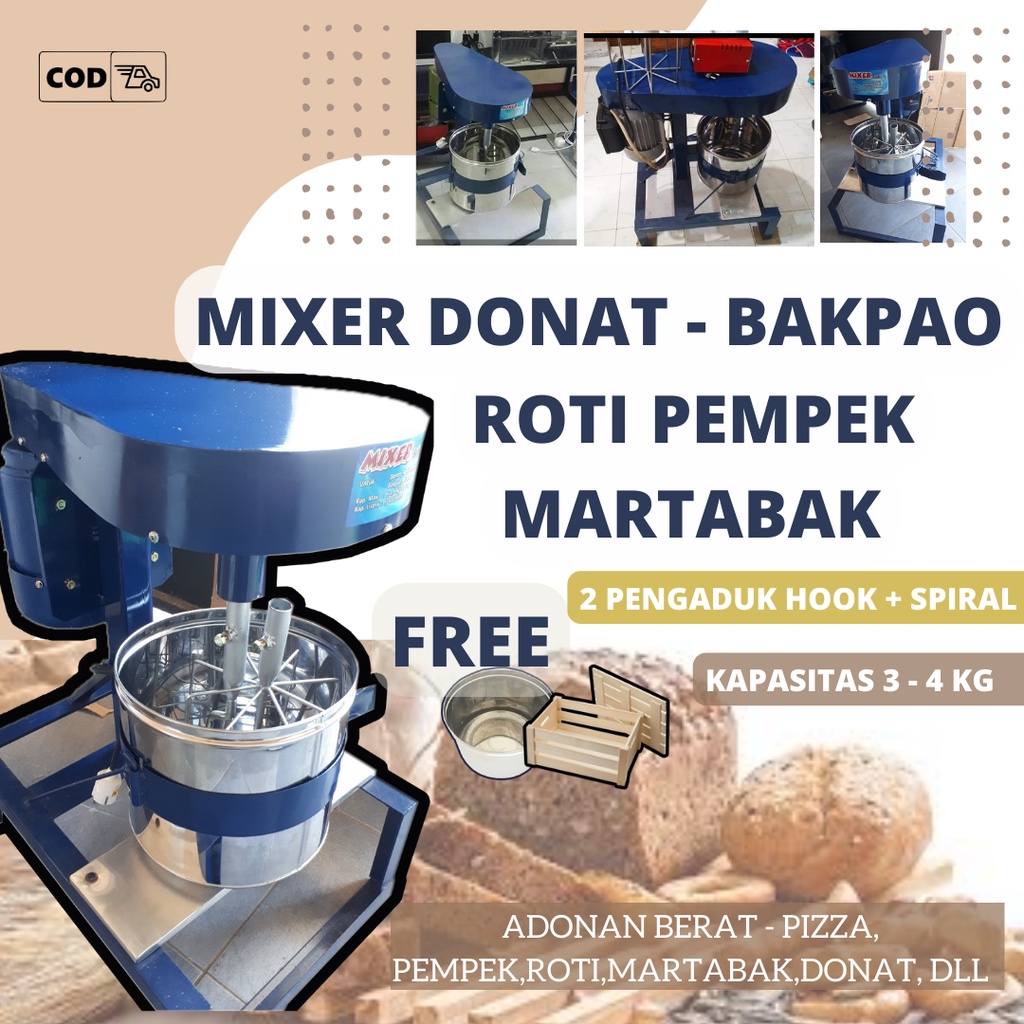 MIXER ROTI / HARGA MIXER ULI TEPUNG/MIXER BAKAPO / CILOK / PEMPEK / DONAT/ KENTANG mesin pengaduk ad