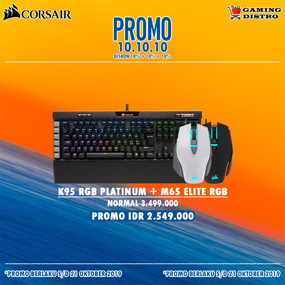 Corsair K95 RGB Platinum - Corsair M65 Elite RGB